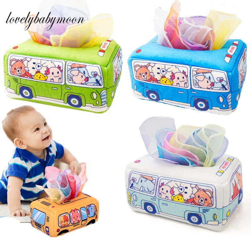 

Игрушки Монтессори для младенцев, Волшебная коробка для салфеток, игрушка для младенцев 6-12 месяцев, для мальчиков и девочек, раннее развитие, сенсорные игрушки, детские игры