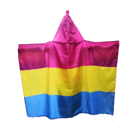 Оптовая продажа, pansex Pride Cape Flag 150x90 см, 100D полиэстер, яркий цвет, цифровая печать, двойная строчка, дешево