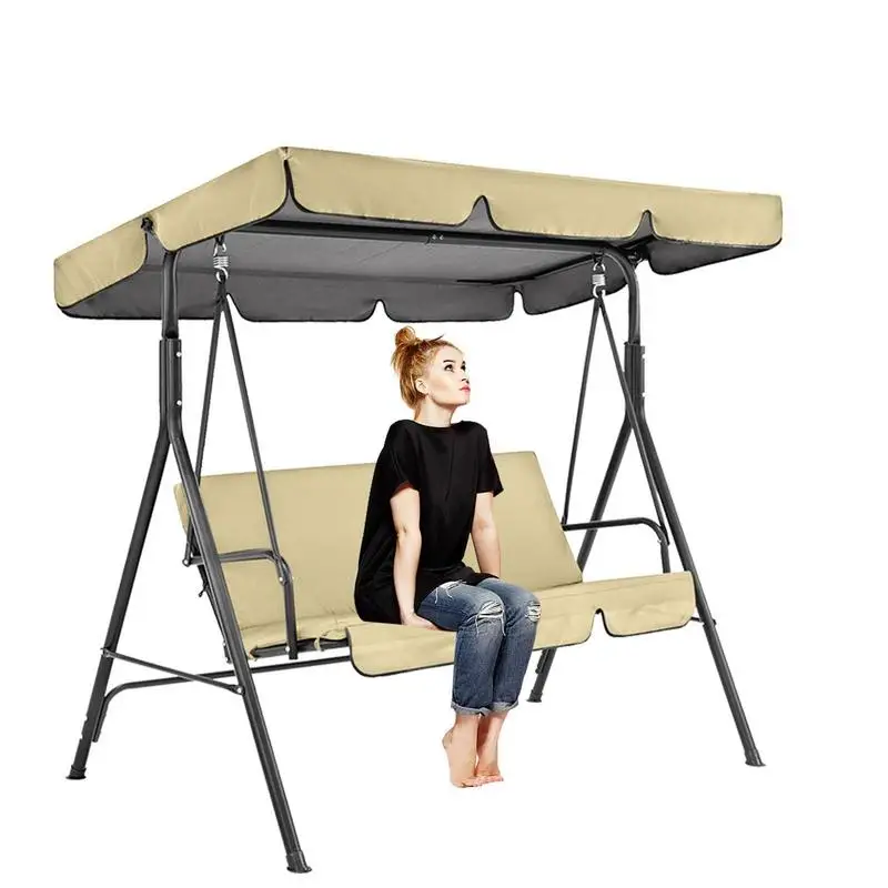 Replacement Sun Protection Waterproof Swing Top Oxford Cloth Canopy For Backyard Garden Hammock