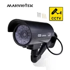 Наружная поддельная камера видеонаблюдения для домашней безопасности муляж камеры видеонаблюдения s videcam мини-камера HD Питание от батареи мигасветодиодный ОД