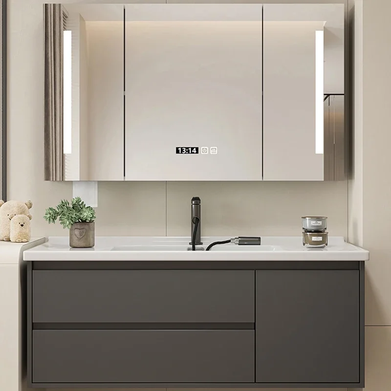 Шкаф для раковины мебель ванной комнаты угловой закрытый шкаф хранения в туалете