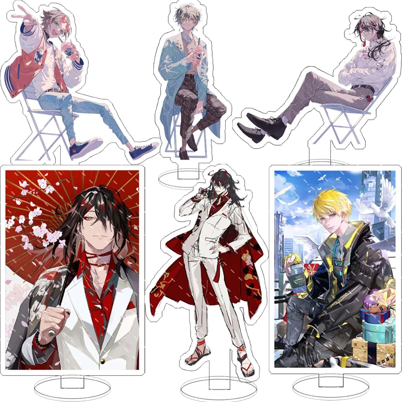 

Anime Luxiem VTuber Acrylic Stand Shu Mysta Luca Ike Vox Character Model Plate Desk Decor Fans Gifts Cosplay Hot Key Chains