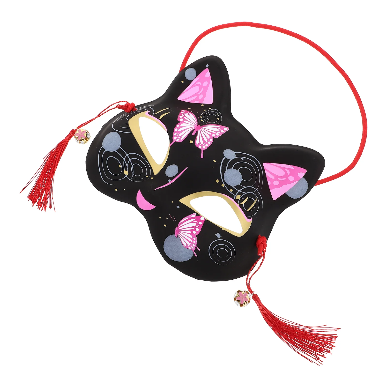 

Маска-кот для косплея, лиса, маскарадный костюм, искусственное лицо, японские маски, аниме, полухэллоуин, платье в стиле животного, кабуки, декоративная