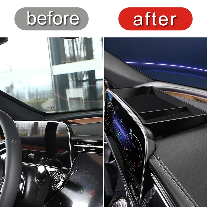 Черный ящик для хранения приборной панели декоративная крышка отделка Стайлинг