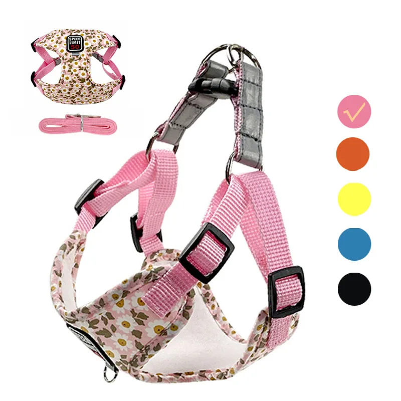 

Dog Reflective Harness Vest, No Pull Harness Leash Set for Small and Medium Dog, , Walking Lead Leash for Small Dogs