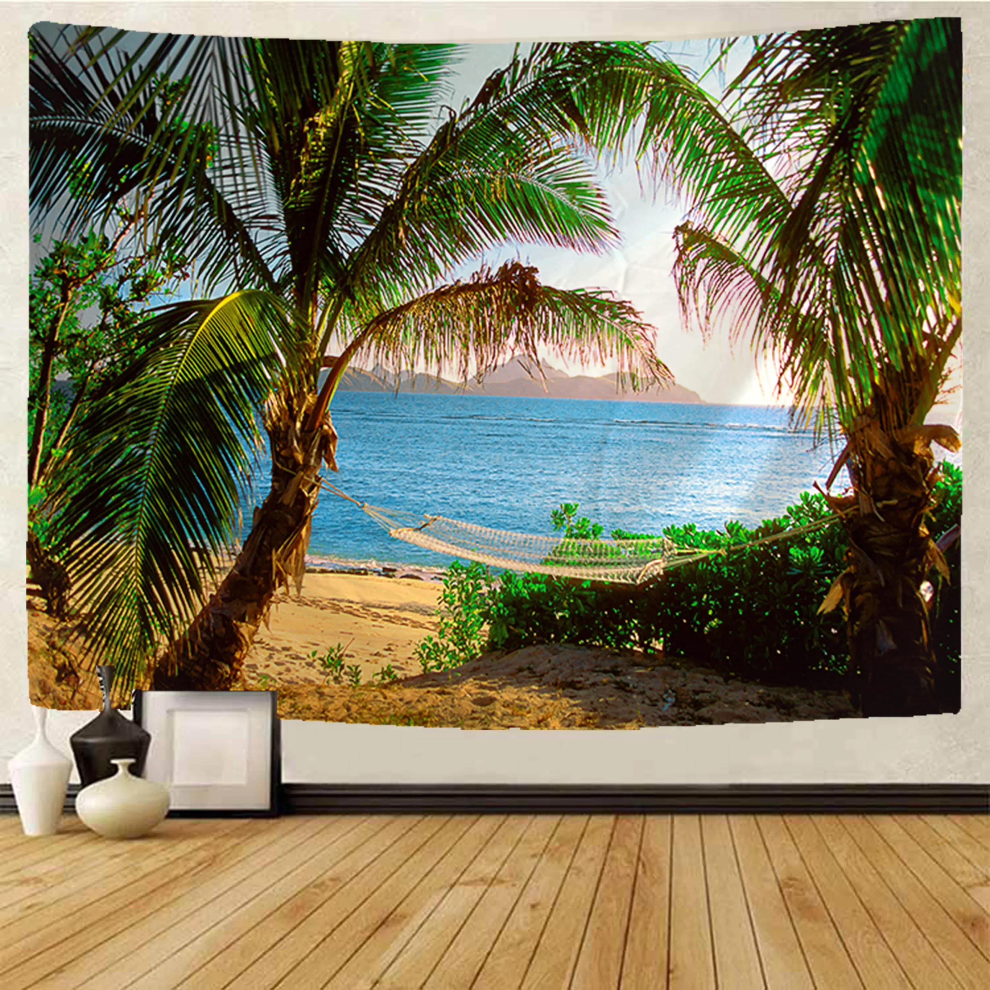 Украшение для дома с видом на пляж Гобелен Мандала хиппи богемный Декор гобелен