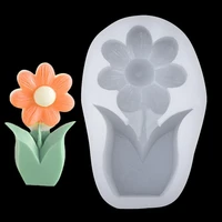 candle mold practical durable leakproof flower shape fondant mold for kitchen flower mold soap mold