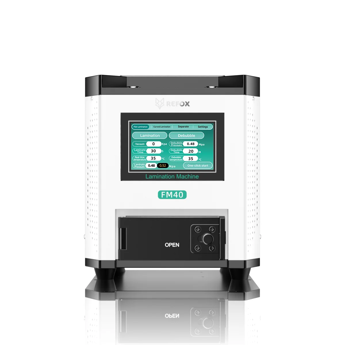 REFOX-FM40 Ламинатор 5 в 1 для ремонта изогнутых и плоских экранов 7 дюймов Встроенный