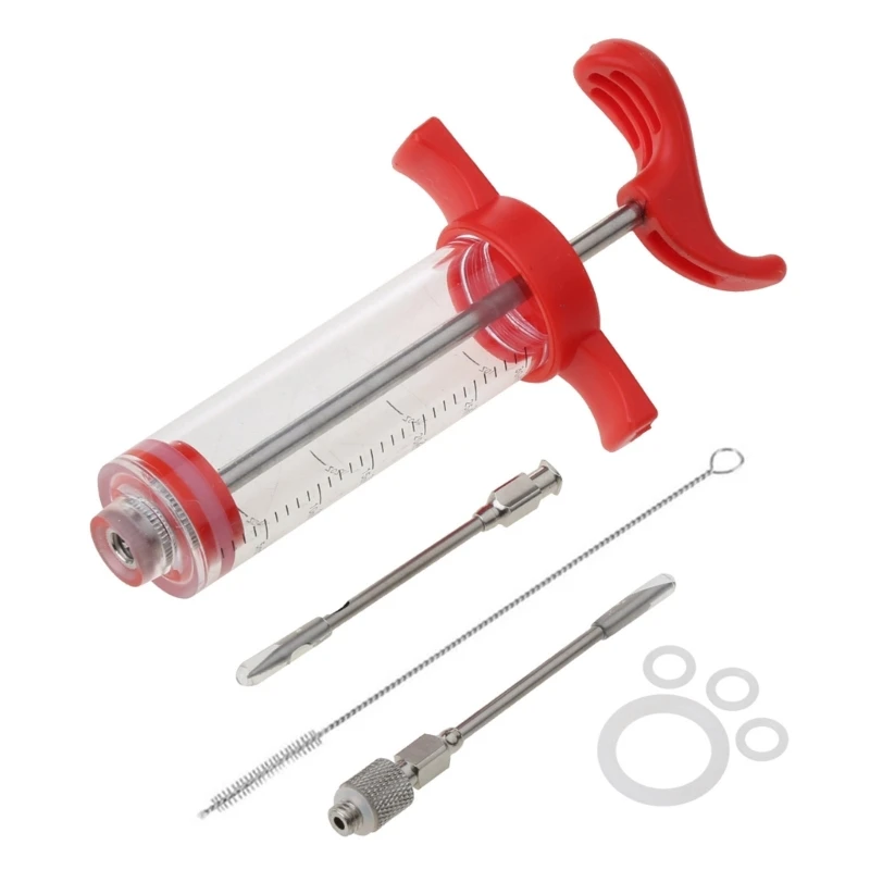

BBQ Marinade Injector with Stainless Steel Needles Turkey Chicken Sauce Injector Kitchen Tool Dropship