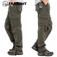 mens tactical war game cotton cargo pants male loose casual pants men trousers army military combat pants for men