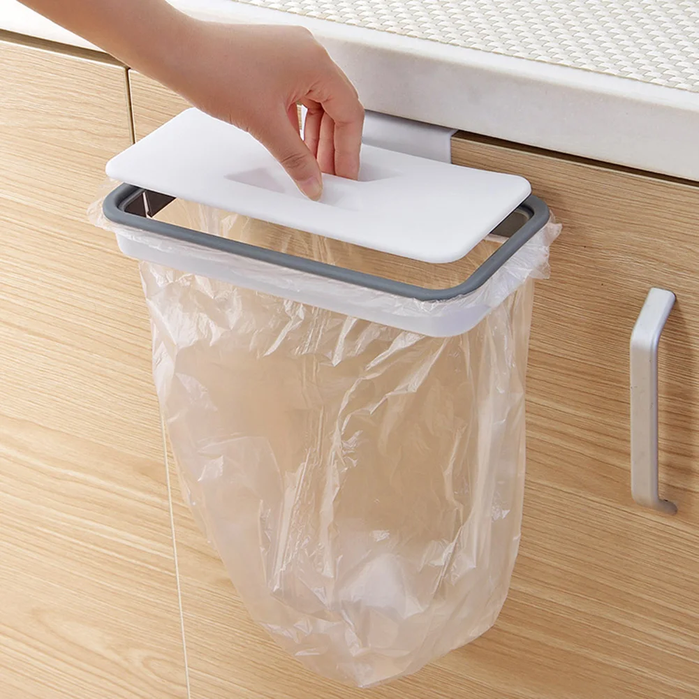 

Портативный пластиковый подвесной мешок для мусора, кухонная стеллаж для хранения вещей с крючком, подставка для сухой полки, кухонный Органайзер