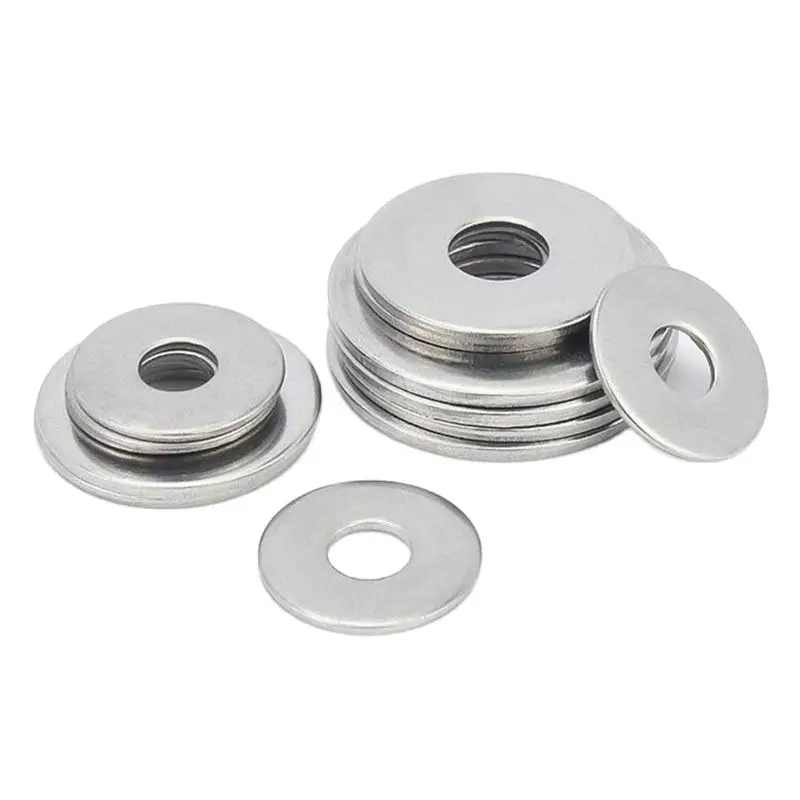 

304 Stainless Steel Flat Washer M1.6 M2 M2.5 M3 M3.5 M4 M5 M6 M7 M8 M10 M12 M14 M16 M18 M20 M22 M24 M27 M28 M30 M33 M35 M40