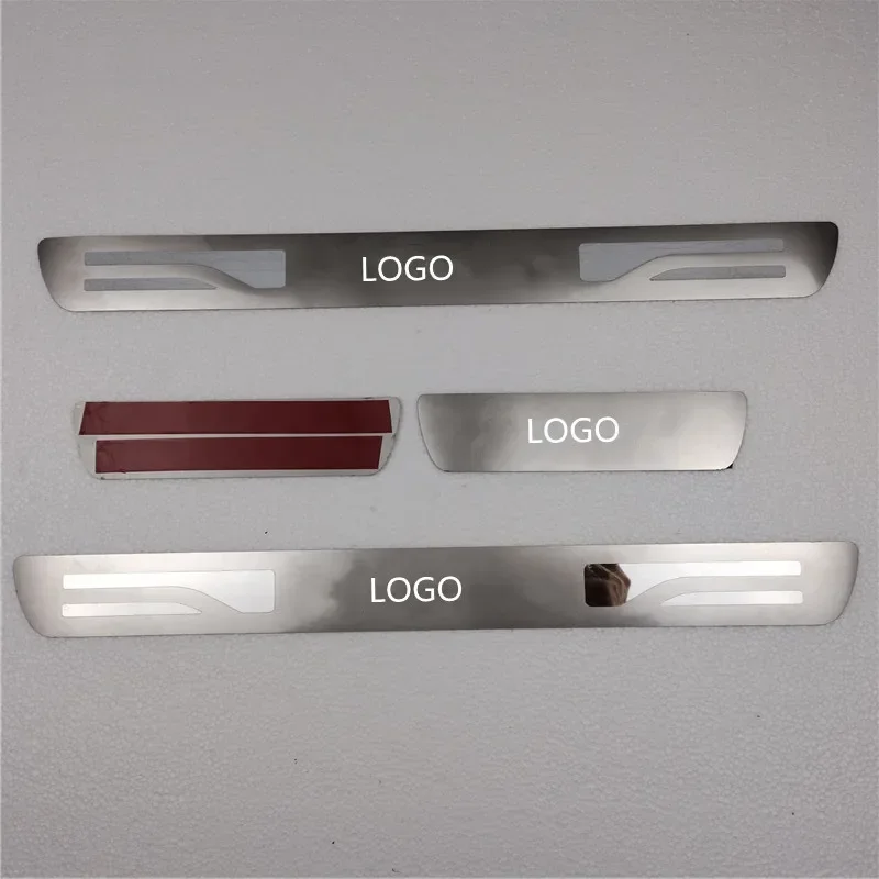 For Hyundai KONA 2017-2021 Wysokiej jakości osłona progu pedału powitalnego ze stali nierdzewnej Akcesoria samochodowe