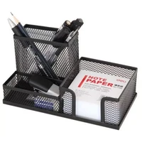 creative metal pen holder pencil school supplies storage rack 3 grid storage box office accessories desk stationery organizer