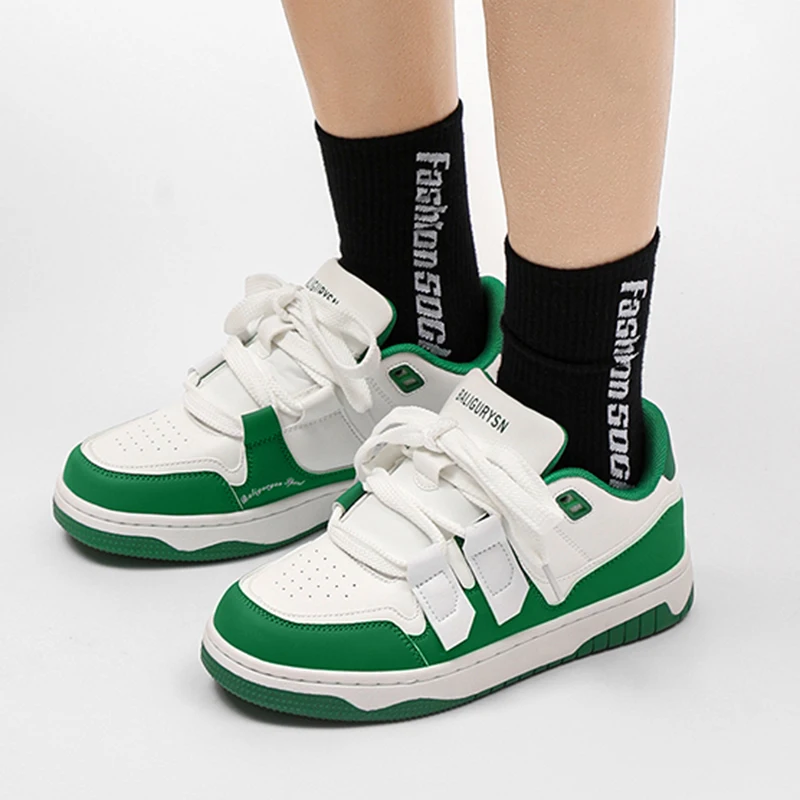 

Кроссовки мужские на шнуровке, Вулканизированная подошва, индивидуальный дизайн, для скейтборда, бега, Спортивная повседневная Уличная обувь для пар, 36-44