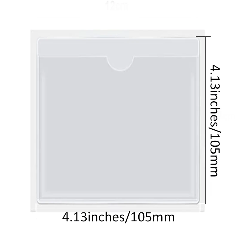 

Self-Adhesive Clear Card Holder Pocket For Supermarket Shelves Turnover Box Warehouse Rack Machinety Equipment Car Glass