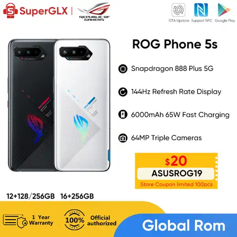 Смартфон Asus ROG Phone 5 Pro, 144 Гц, 888 мАч, 65 Вт，ROG Phone 5S