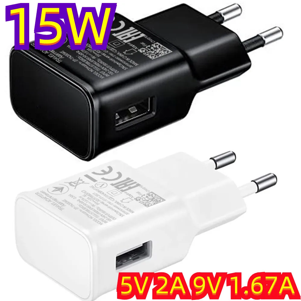 

10pcs 15W 5V 2A 9V 1.67A Eu US AC Home Travel Wall Charger Portable Power adapters For Samsung Galaxy s6 s10 s20 s22 Huawei LG