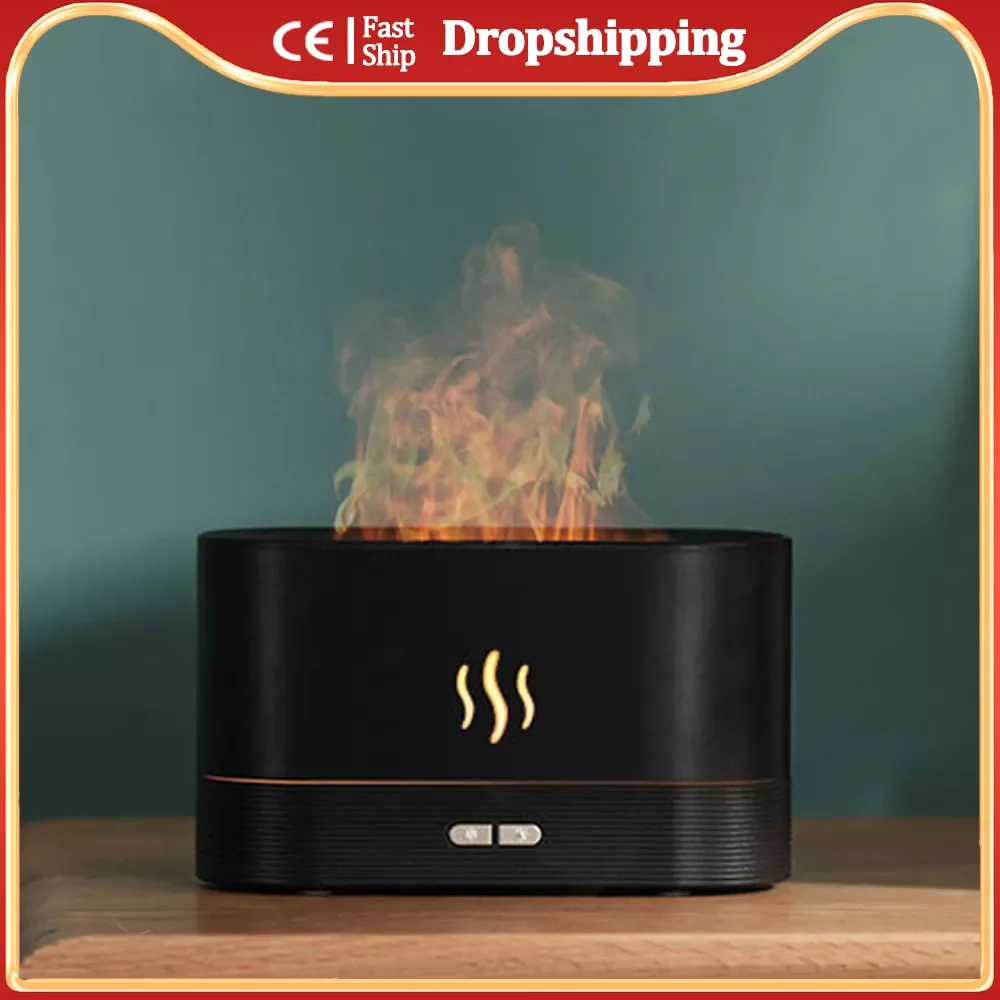 

Flame Aromatherapy Air Humidifier Essential Oil Aroma Diffuser Home Room Fragrance Smart Timing Ultrasonic Spray Machine