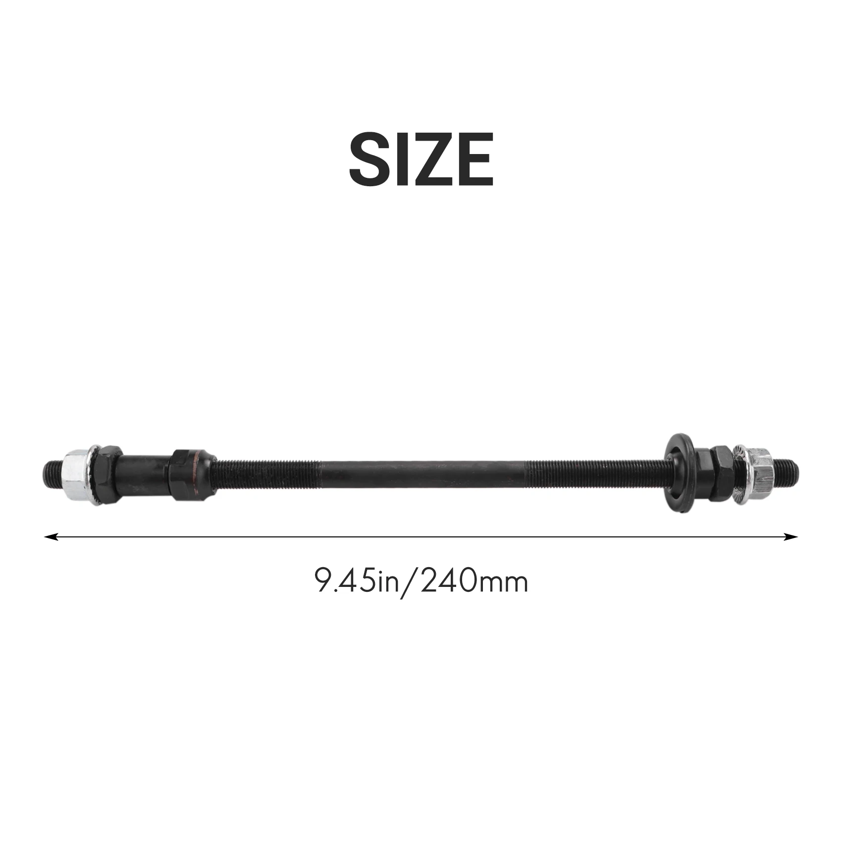 Удлиненная задняя ось для горного велосипеда 240 мм