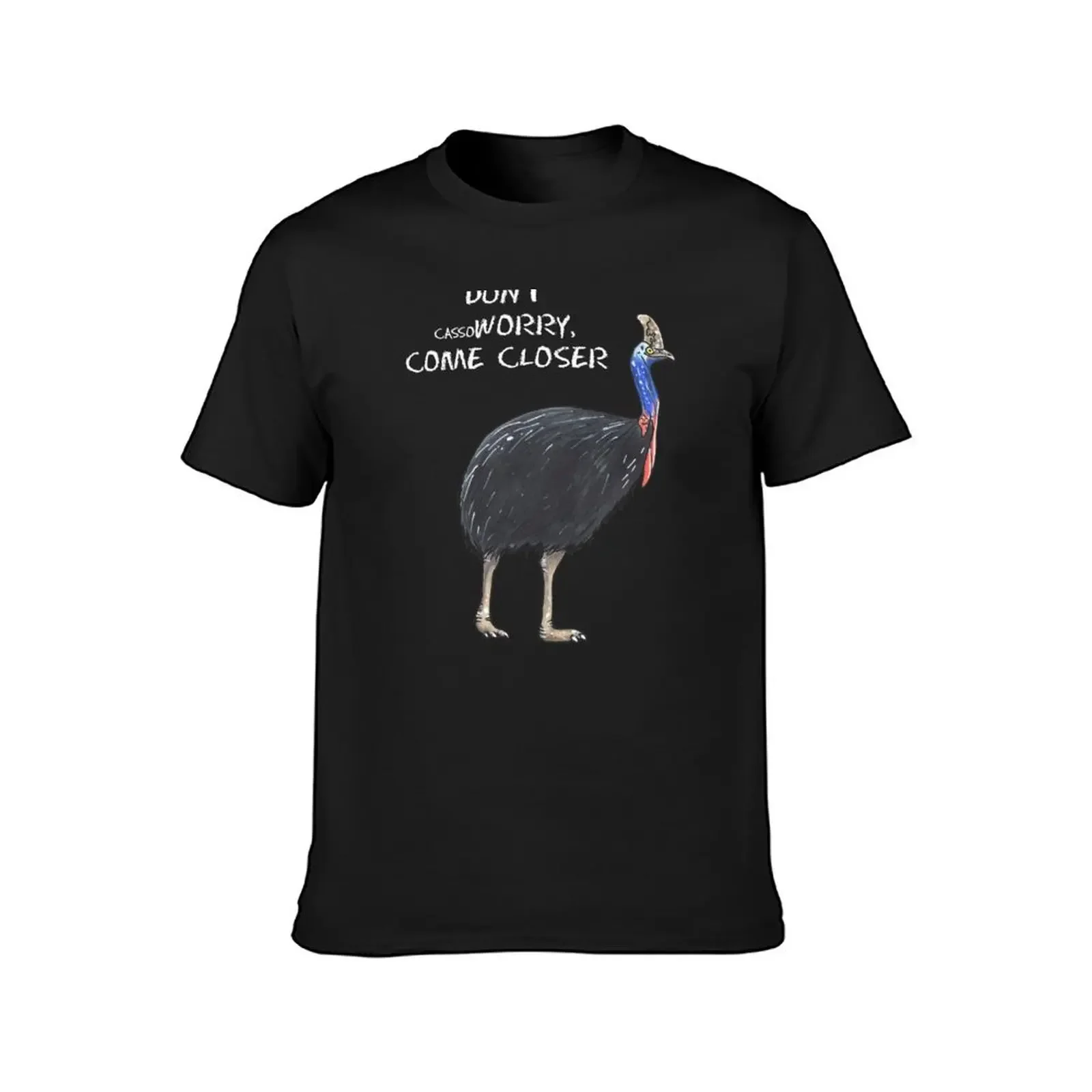 Cassowary-футболка из серии Animal футболка на заказ мужская одежда хлопковая
