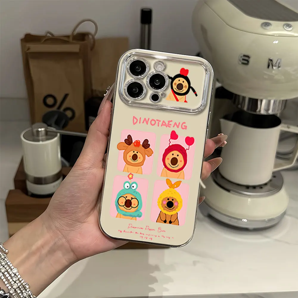 Мультяшный чехол для телефона Dinotaeng с большим окошком электропаром Samsung A22 A23 A32 A51