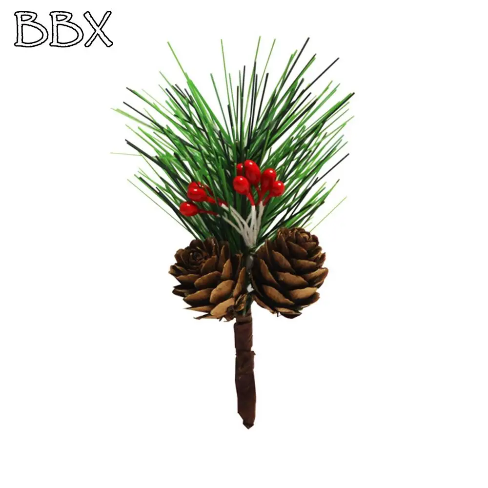 

10pcs/20pcs Christmas Wreath Hanging Decoration Artificial Cedar Needle Berry DIY Christmas Wreath Car Decoration Accessories