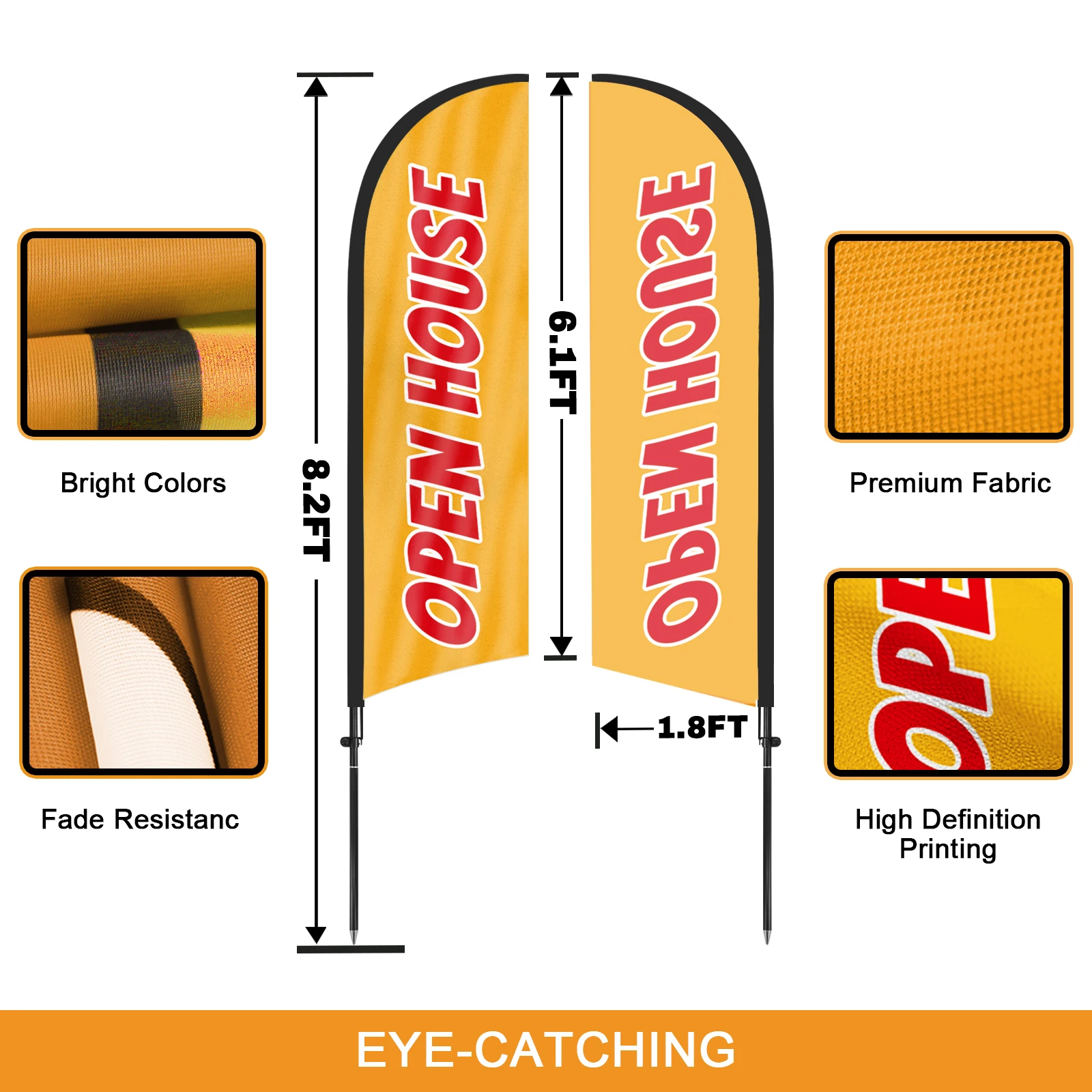 FSFLAG 1 шт. 280 см открытый флаг с перьями 11 для дома флагштоком рекламный наружный