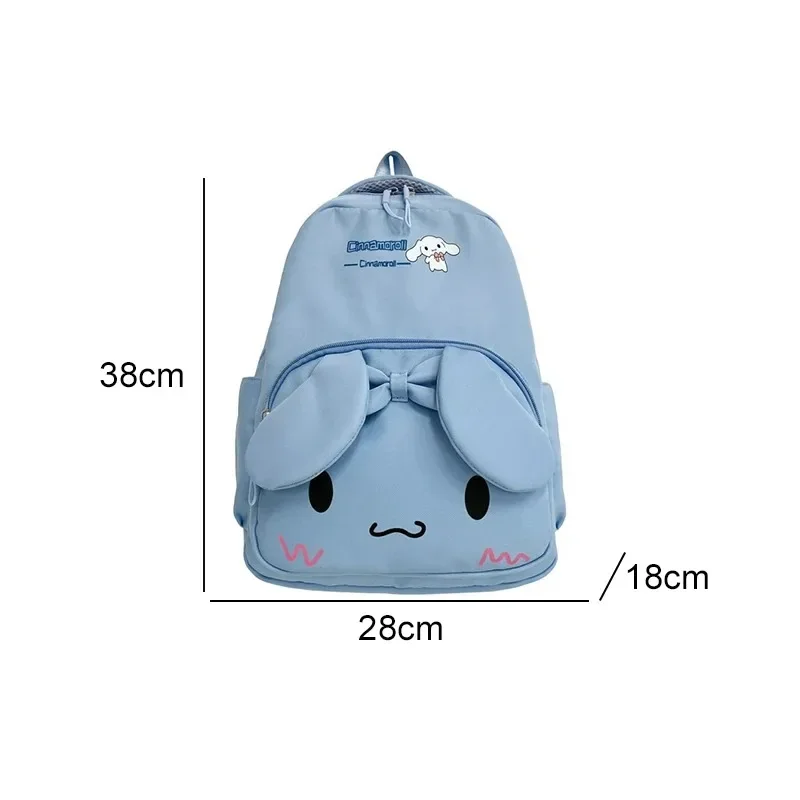 Вместительный рюкзак Sanrioed из аниме Kuromi Melody Cinnamoroll Hello Kitty милый школьный портфель