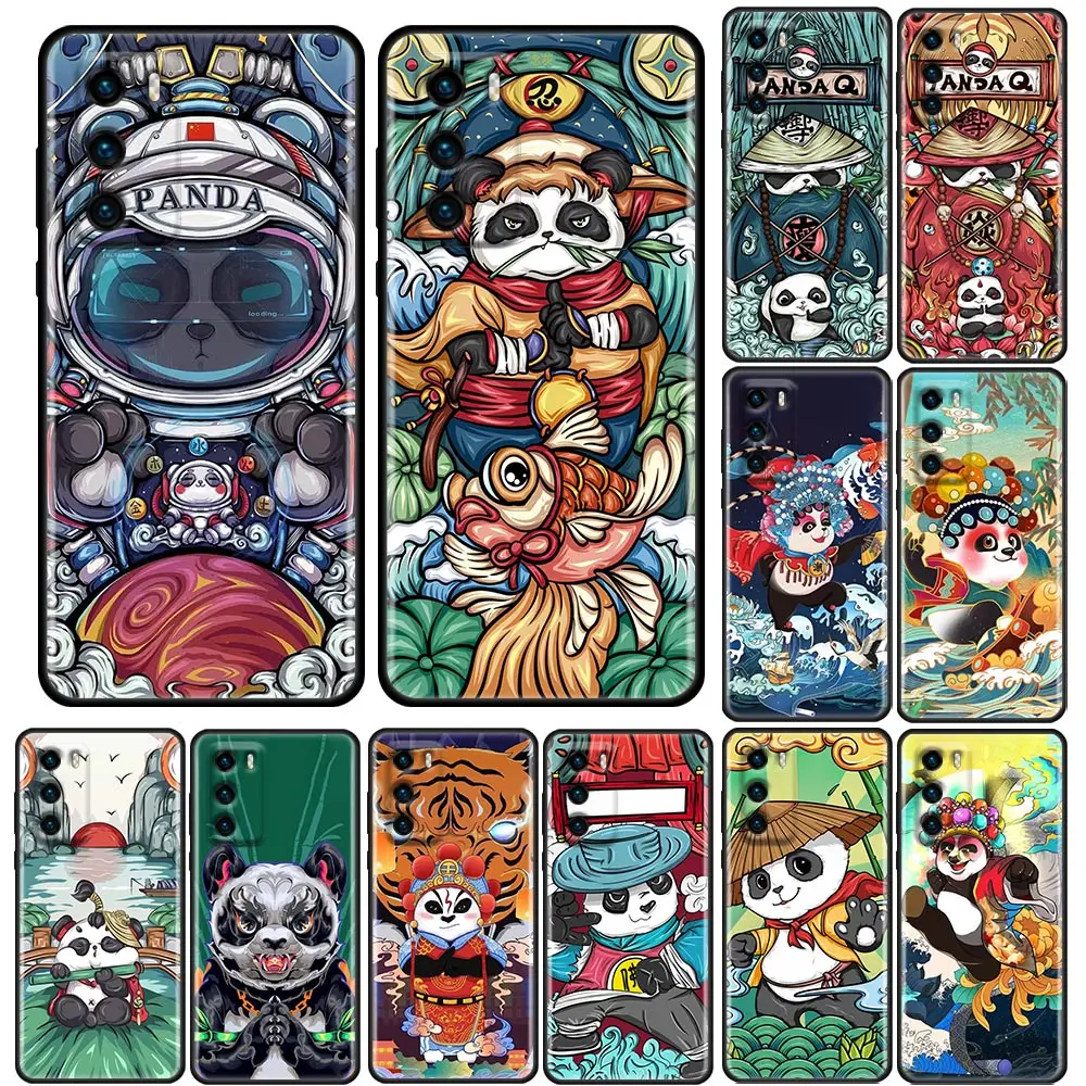 

Funda Case For HUAWEI P50 P40 P30 P20 P10 P9 P8 Plus MATE 30 20 20X 10 9 8 Pro Lite Case Capa Shell Fashionable Kung Fu panda