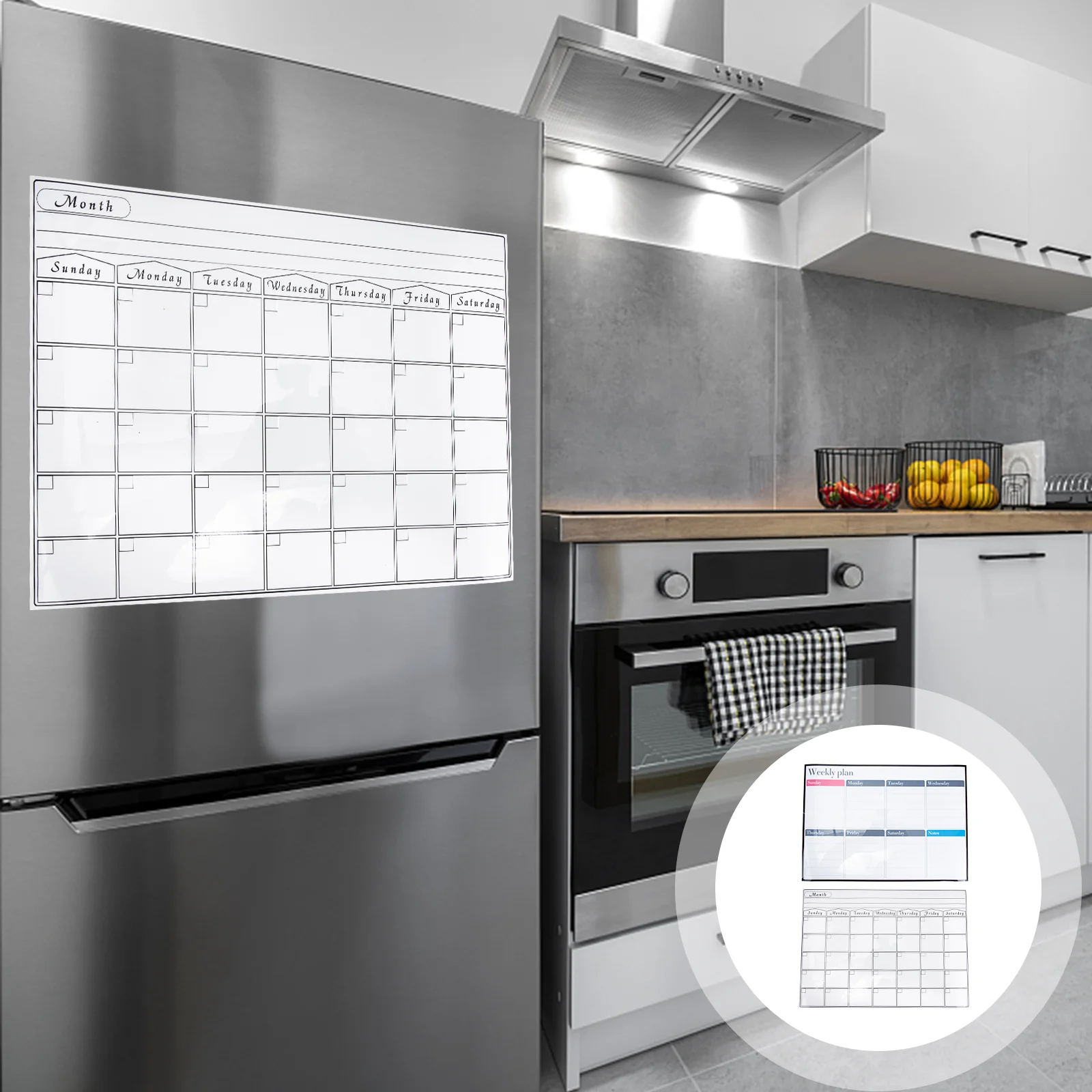 

Board Calendar Magnetic Weekly Fridge Planner Monthly Erase Whiteboard Schedule White Dry Refrigerator Goals List Menu Erasable