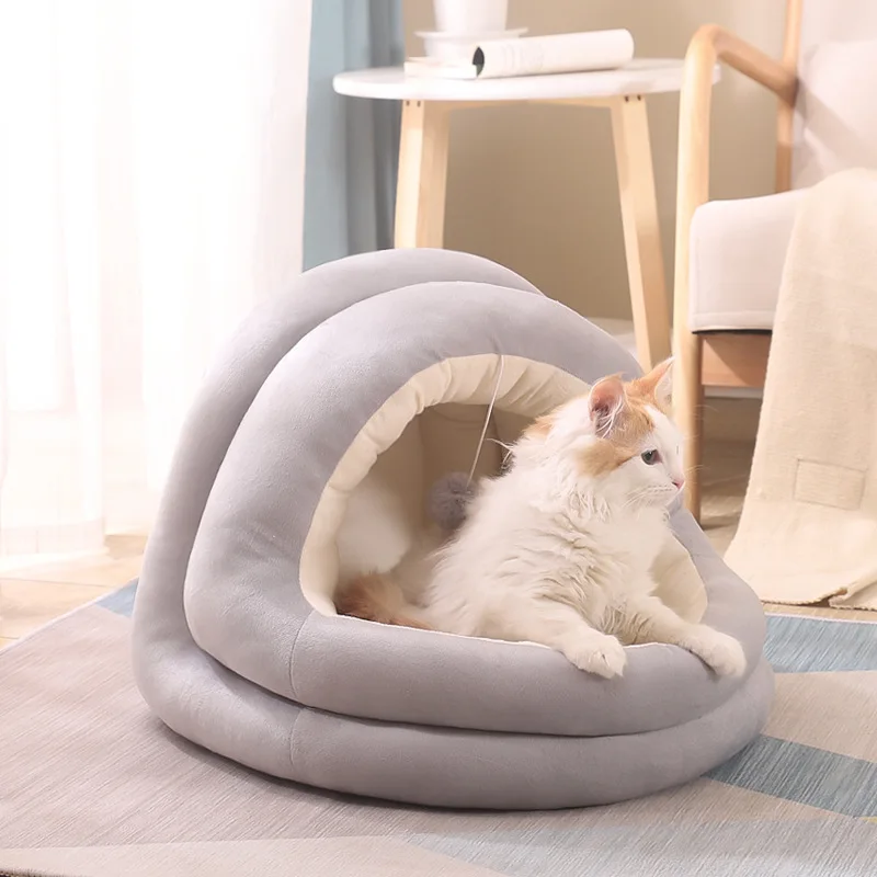 

Dog Detachable and Washable Cat Rest Lounger Breathble Cushion for Kitten Hamsterts drop shopping All Season Soft Pet Bed