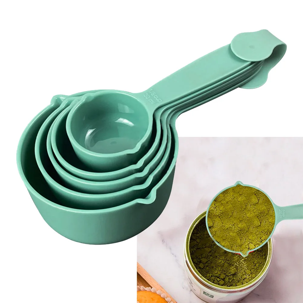 

5pcs Measuring Cups And Spoons Set Measure Cups Kitchen Baking Cooking Tools Set Kitchen Gadgets Measuring Tools Baking Spoon