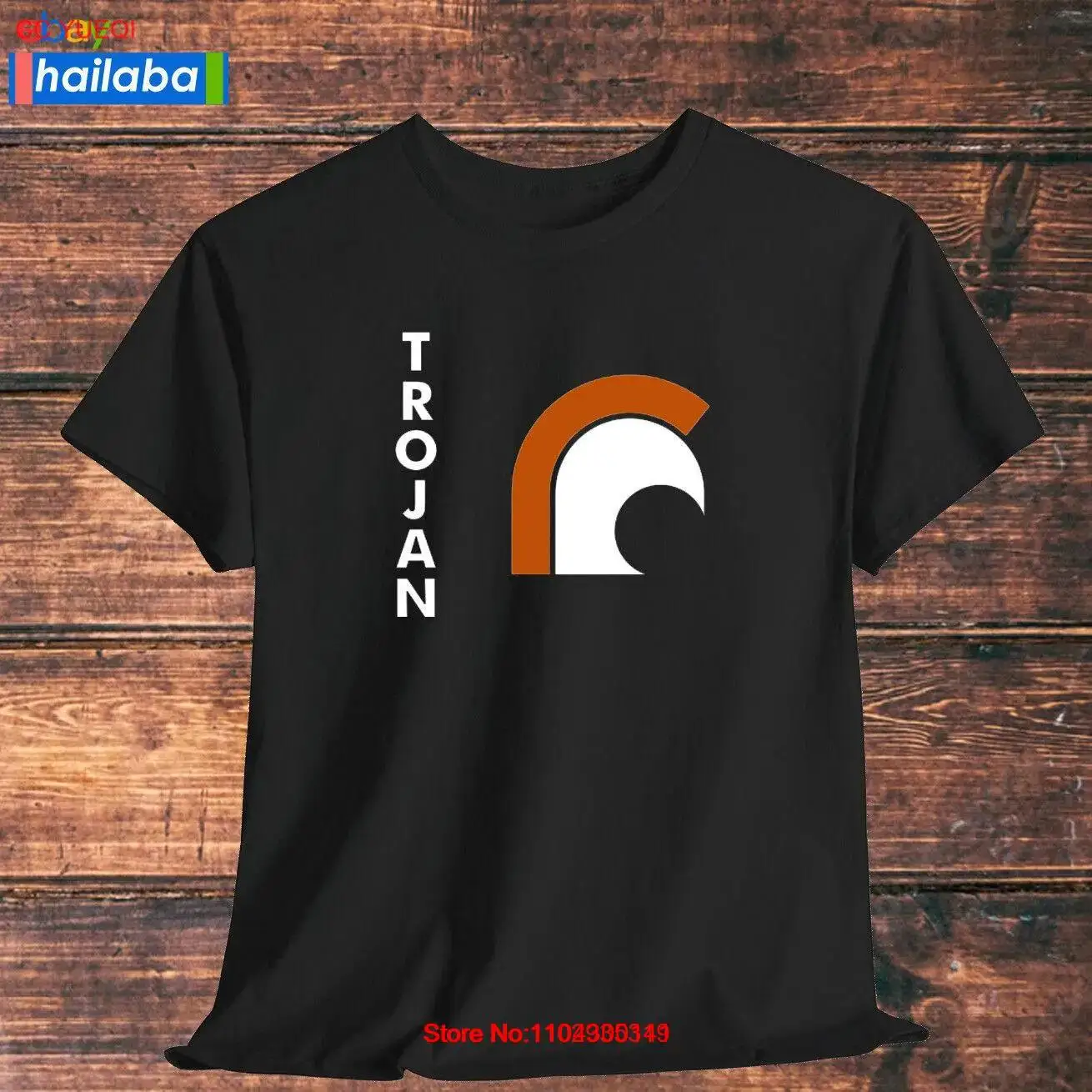 Футболка с логотипом Троян Яхтс черная/темно-синяя/серая/белая/оранжевая S-5XL