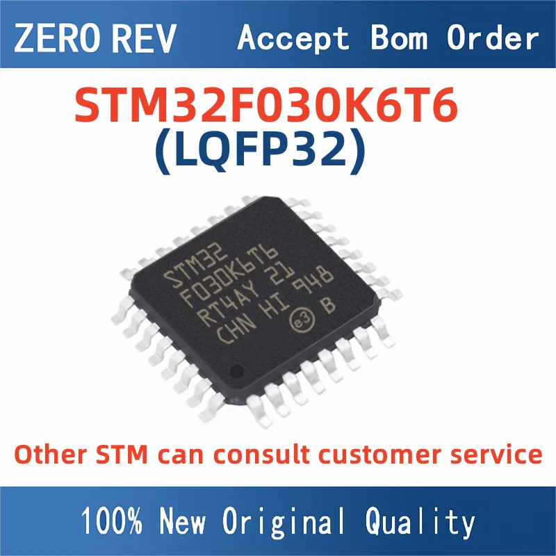 

STM32F030K6T6 ARM Cortex-M3 32-bit IC MCU STM32F030 STM32F STM32 STM LQFP32 Chip Microcontroller Brand new original U&L