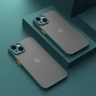 Роскошный Силиконовый противоударный матовый чехол для телефона iPhone 13 12 11 Pro Max Mini X XS XR 7 8 Plus SE 2 2020, прозрачный тонкий Чехол