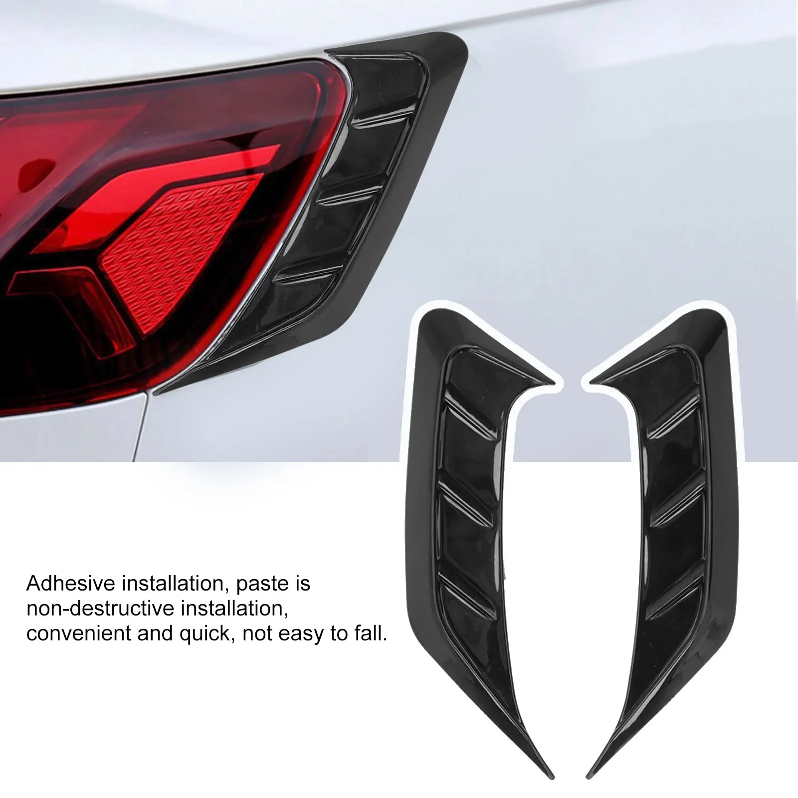

Для Audi BMW Benz Honda 2 шт. задний налобный фонарь рамка для бровей украшение задний фонарь наклейка для век автозапчасти украшение