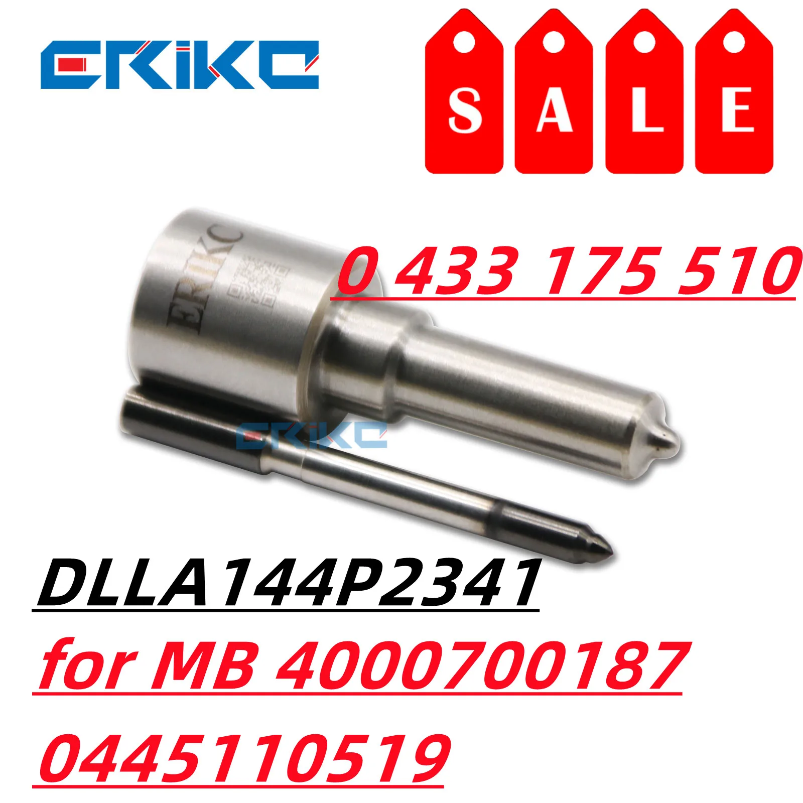 Фото Форсунка дизельного двигателя ERIKC DLLA144P2341 (DLLA 144 P 2341) OEM 0 433 175 510 для MB 4000700187 0445110519 №2