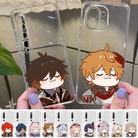 maiyaca genshin impact anime new cute phone case for redmi note 5 7 8 9 10 a k20 pro max lite for xiaomi 10pro 10t