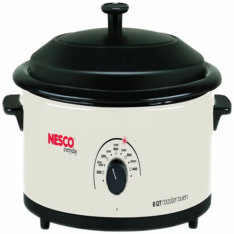 

Qt. Ivory Roaster with Porcelain Cook Well, 4816-14