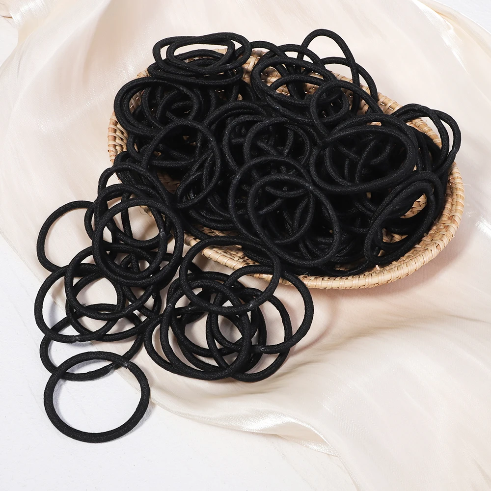

20pcs/set Hair Tie Girls with Black Hair Tie High Elastic Rubber Band for Women Men Thin Hair Tie Hair Accessories Hair Ties