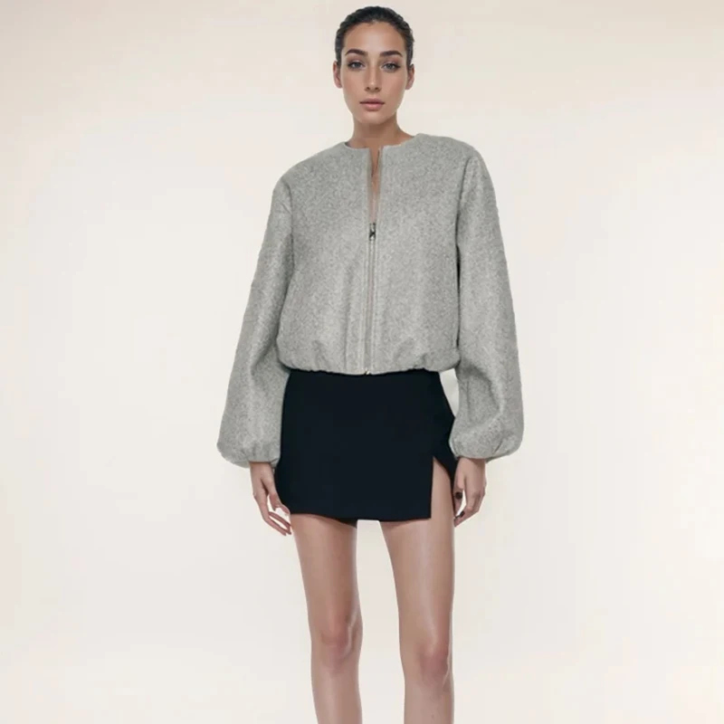 Куртка женская осенняя свободного покроя теплая на осень