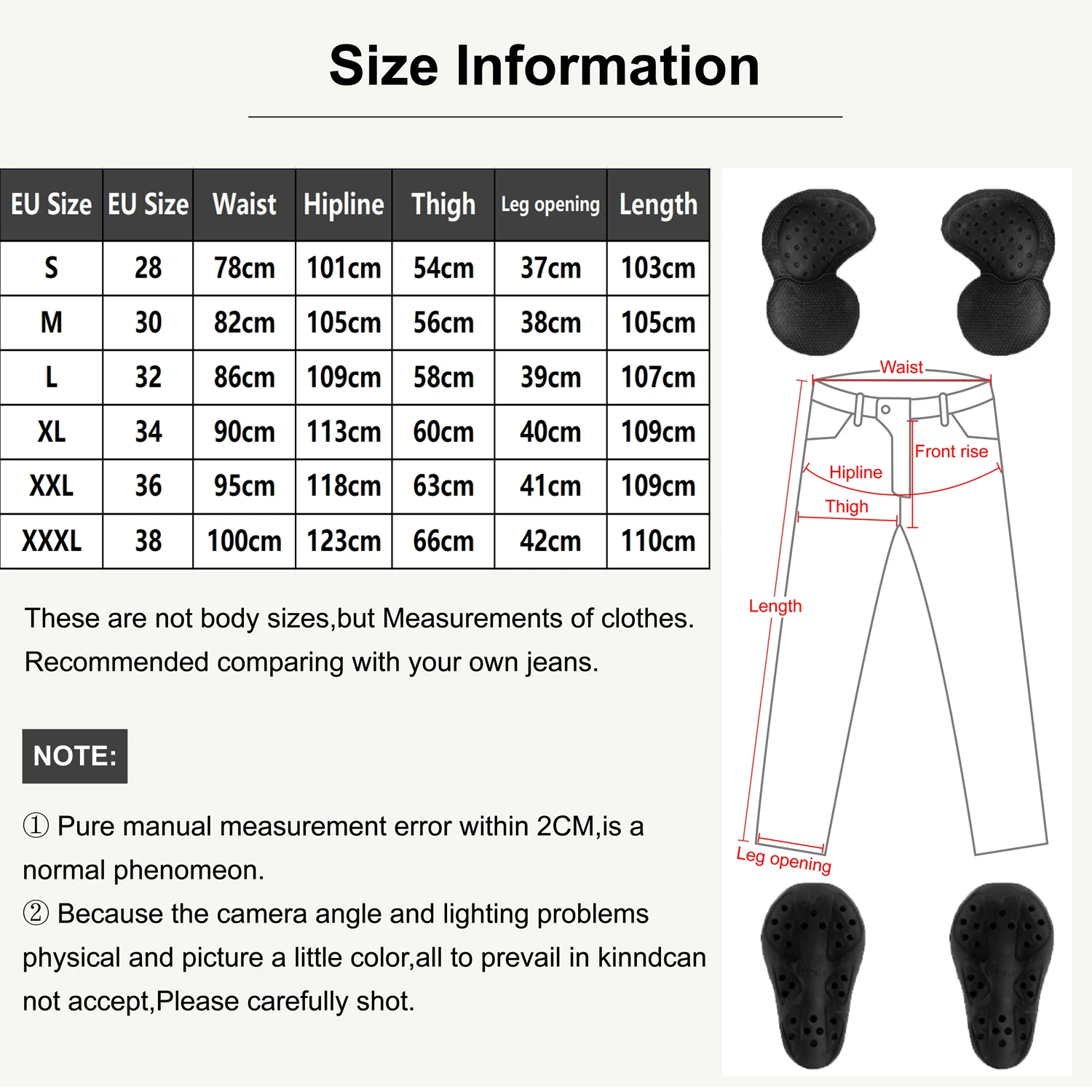 LOMENG Men Motorcycle Riding Pants Motorbike Motocross Jeans Cycling CE knee Hip Removable Armored Slim Stretch Pants LMPM04