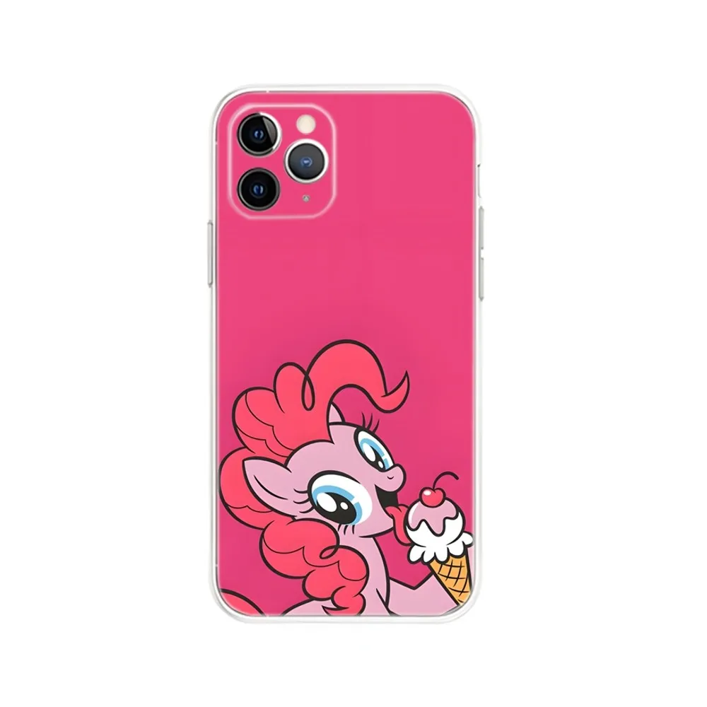 My L-Little Rainbow PonyS Phone Case For iPhone 16 15 14 13 12 Mini 11 Pro Max Plus X XR XS 8 SE 2020 Transparent Cover