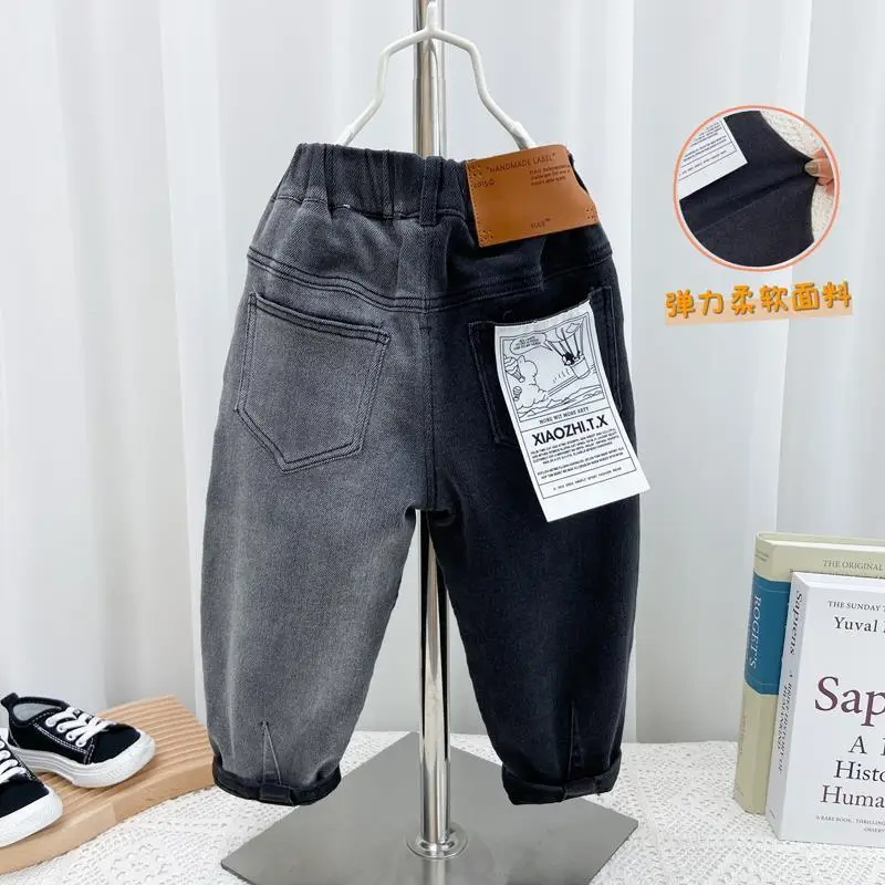Boys' Jeans Children's Trousers Autumn 2022 New Children Autumn Fashionable Cool Pants