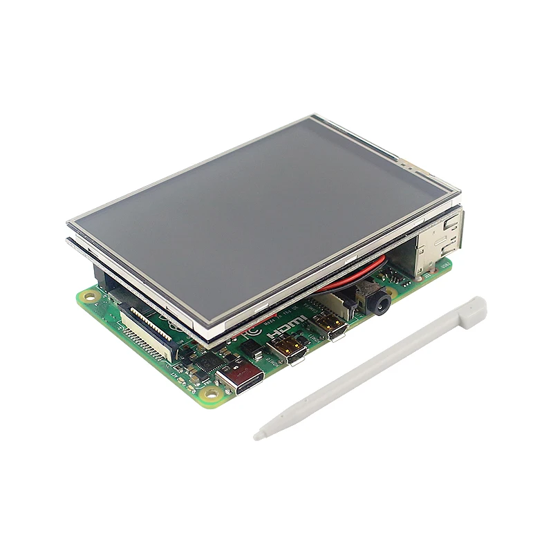 Корпус из АБС-пластика Raspberry Pi 5 серебристый защитный корпус для 3 сенсорный экран
