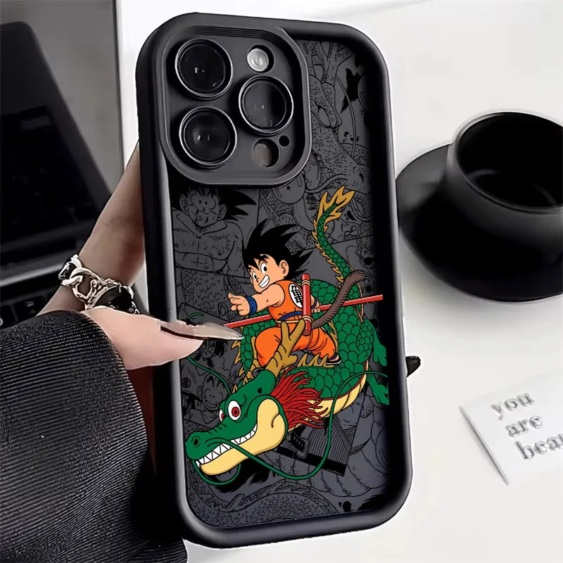 Фото Чехол для телефона Xiaomi Redmi 15 14C 13 13C 12 12C K50 K40 10C 10 9T 9C 9A K30 4G 5G, мягкий чехол из ТПУ, детский чехол с изображением Гоку, драконьих шаров DBZ №1