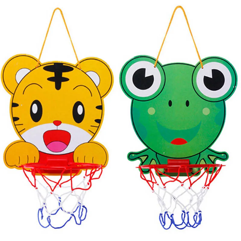 

2 style Indoor Adjustable Hanging Basketball Netball Hoop Basketball Box Mini Basketball Board For Game Children Kids Game