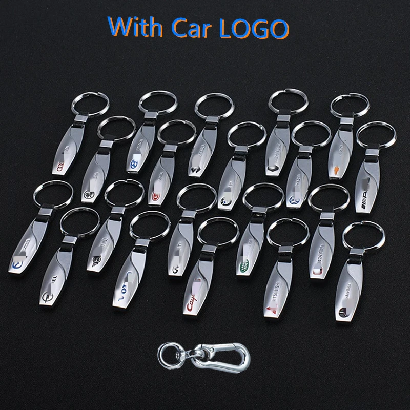 

Water Drop Car Keychain For Benz BMW Audi Toyota Creative Waist Metal Decorative Pendant Holiday Birthday Gift Buckle With LOGO