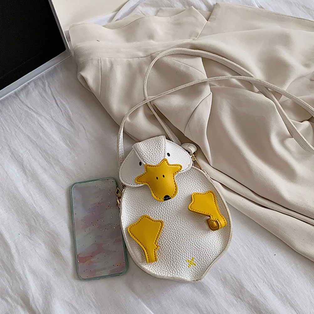 Mobile Phone Bag Cute Duck Purse Crossbody Shoulder Strap Storage Small